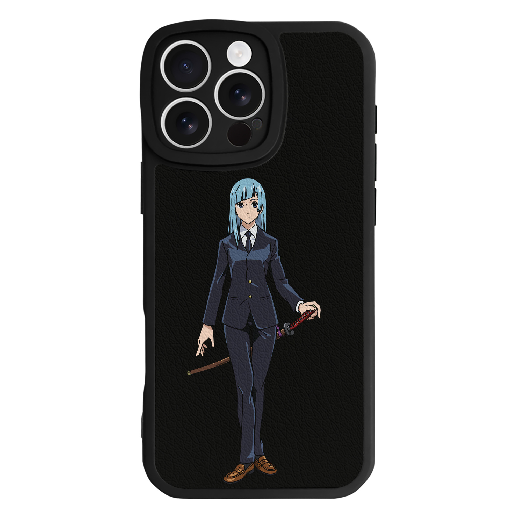 （画像用） 呪術廻戦 Jujutsu Kaisen 【iPhone 16シリーズ対応】シリコンスマホケース（レザー調） 材質：シリコン